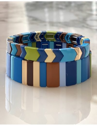 Bracelet large multico bleu Bracelet large multico bleu